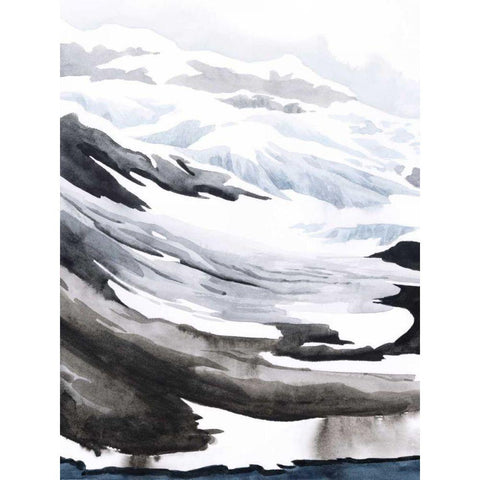 Winter Walk I Black Modern Wood Framed Art Print with Double Matting by Popp, Grace