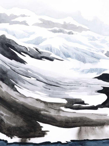 Winter Walk I White Modern Wood Framed Art Print with Double Matting by Popp, Grace