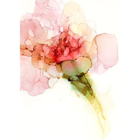 Flower Passion II White Modern Wood Framed Art Print by Goldberger, Jennifer