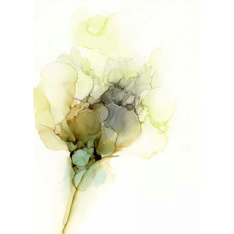 Fluid Bloom I Black Modern Wood Framed Art Print by Goldberger, Jennifer