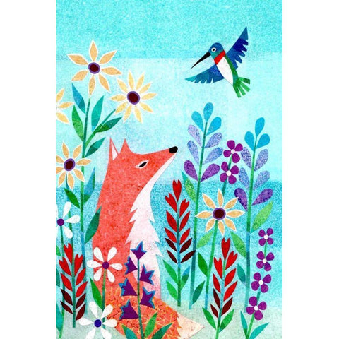 Forest Creatures IV Gold Ornate Wood Framed Art Print with Double Matting by Conway, Kim