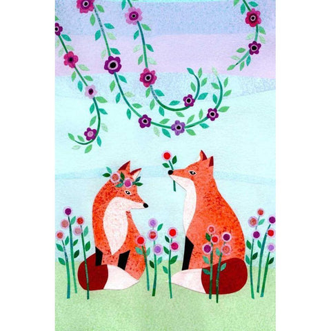Forest Creatures VII White Modern Wood Framed Art Print by Conway, Kim