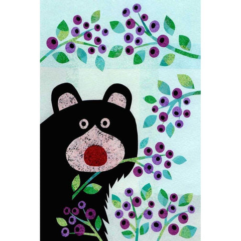 Forest Creatures XI Black Modern Wood Framed Art Print by Conway, Kim