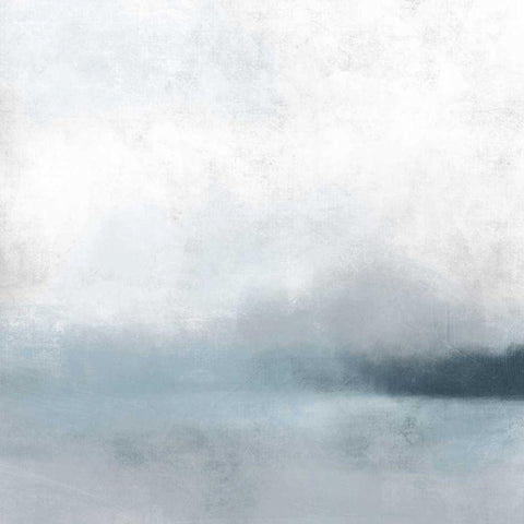 Quiet Fog I Black Modern Wood Framed Art Print by Caroline, Emma