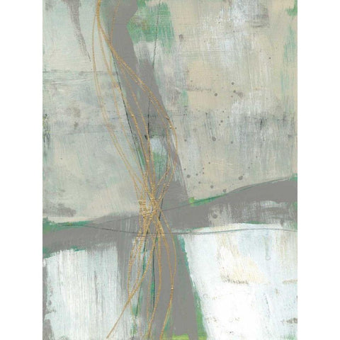 Golden Weave I Black Modern Wood Framed Art Print with Double Matting by Goldberger, Jennifer