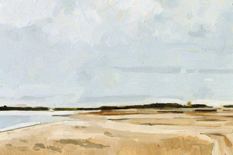 Quiet Coast I Black Ornate Wood Framed Art Print with Double Matting by Caroline, Emma