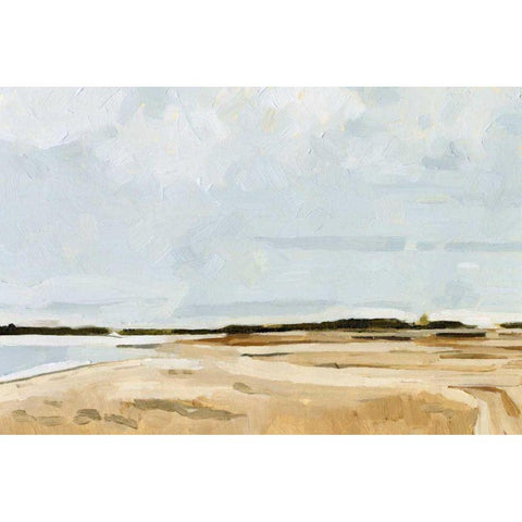 Quiet Coast I White Modern Wood Framed Art Print by Caroline, Emma