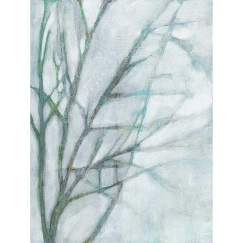 Tree with White Sky II White Modern Wood Framed Art Print by Goldberger, Jennifer