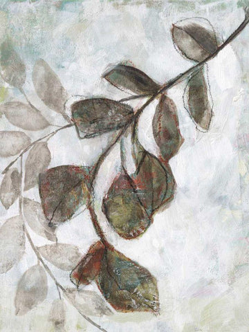 Dream Branches I White Modern Wood Framed Art Print with Double Matting by Goldberger, Jennifer