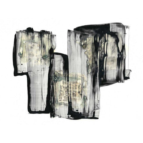 Inscrutible II Black Modern Wood Framed Art Print with Double Matting by Stramel, Renee W.