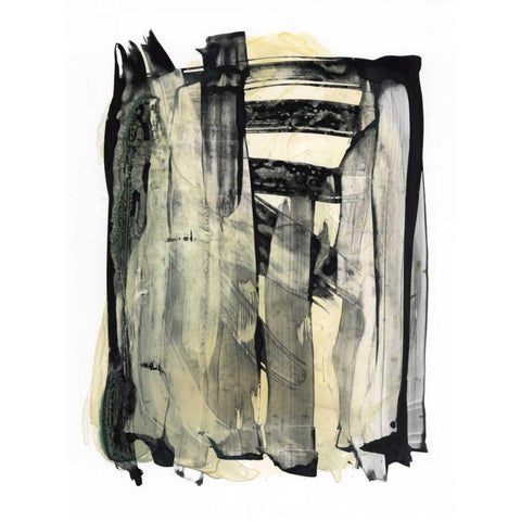 Noir Essence II Black Modern Wood Framed Art Print by Stramel, Renee W.