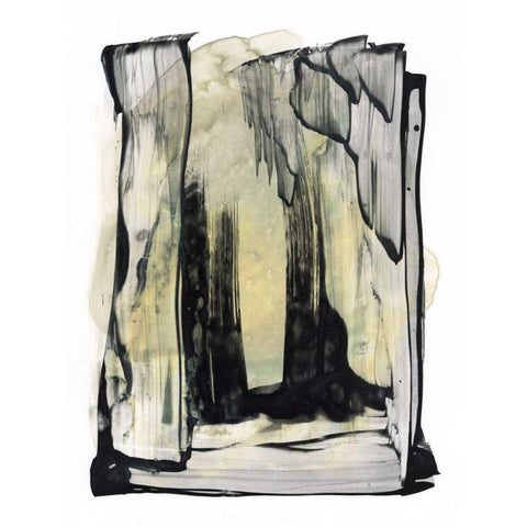 Noir Essence III White Modern Wood Framed Art Print by Stramel, Renee W.