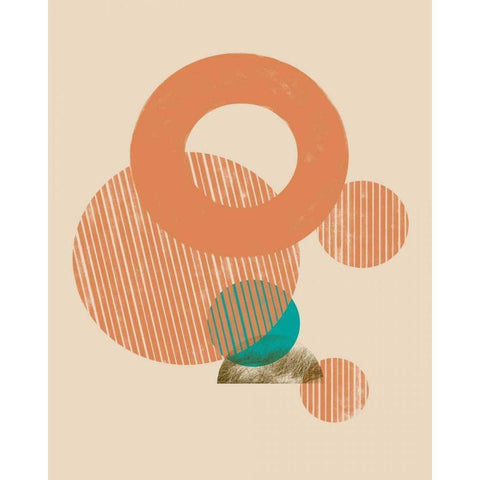 Coastal Medallions I Black Modern Wood Framed Art Print by Green, Jacob