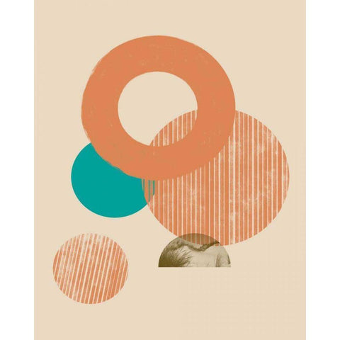 Coastal Medallions II Black Modern Wood Framed Art Print by Green, Jacob