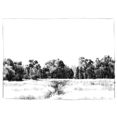 Northern Neck Landscape I Gold Ornate Wood Framed Art Print with Double Matting by Caroline, Emma