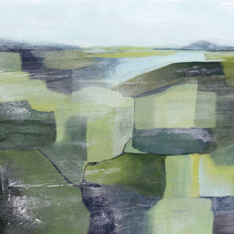 Arcadian Acreage I Black Ornate Wood Framed Art Print with Double Matting by Popp, Grace