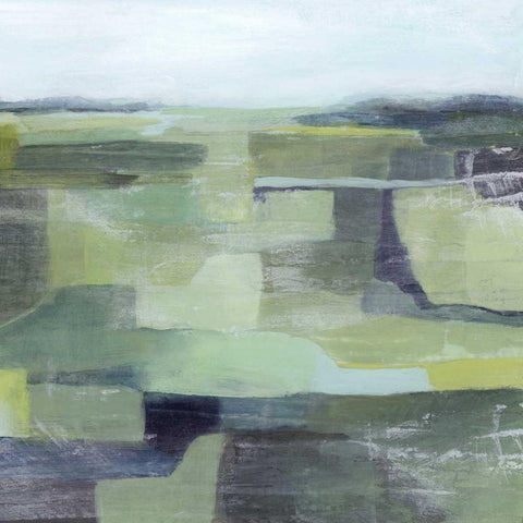 Arcadian Acreage II Black Ornate Wood Framed Art Print with Double Matting by Popp, Grace