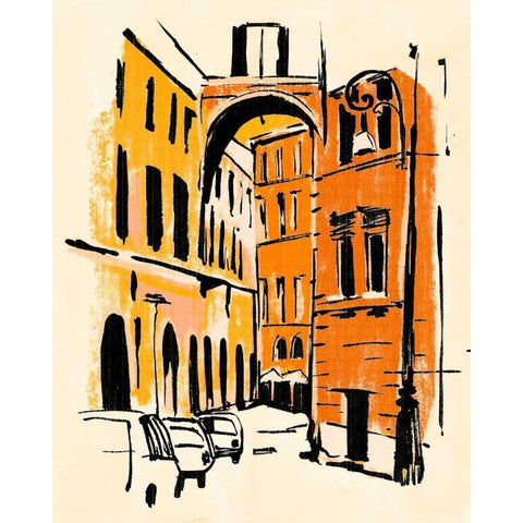 Euro Voyage II White Modern Wood Framed Art Print by Warren, Annie