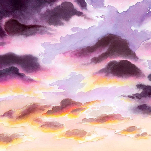 Sunset Haze I Black Modern Wood Framed Art Print by Popp, Grace