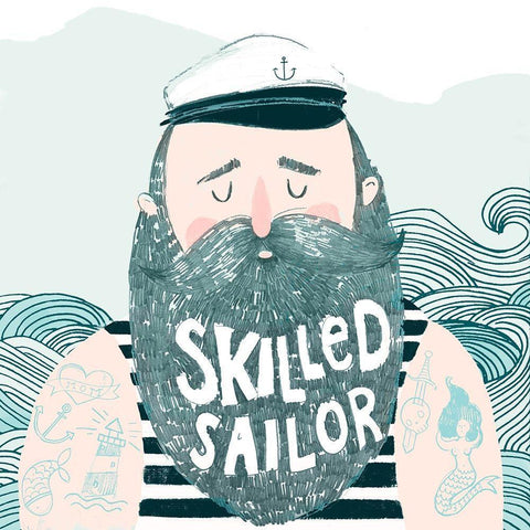 Skilled Sailor I Gold Ornate Wood Framed Art Print with Double Matting by Parker, Jennifer Paxton