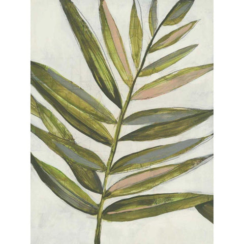 Pastel Frond I Gold Ornate Wood Framed Art Print with Double Matting by Goldberger, Jennifer