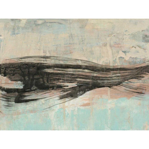 Ebony Ribbon I Black Modern Wood Framed Art Print by Goldberger, Jennifer