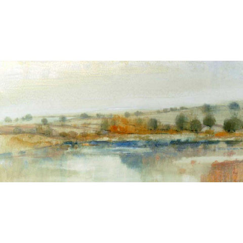 River Bank I White Modern Wood Framed Art Print by OToole, Tim