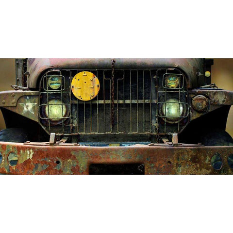 Car Graveyard IV Gold Ornate Wood Framed Art Print with Double Matting by McLoughlin, James