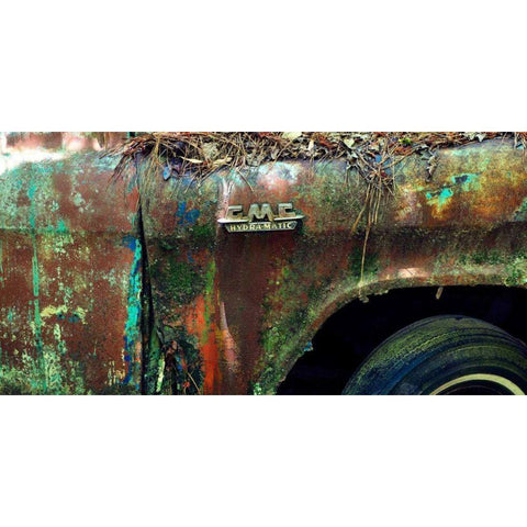 Car Graveyard XIII Black Modern Wood Framed Art Print with Double Matting by McLoughlin, James