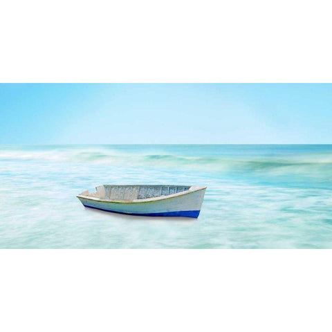 Boat on a Beach I Gold Ornate Wood Framed Art Print with Double Matting by McLoughlin, James