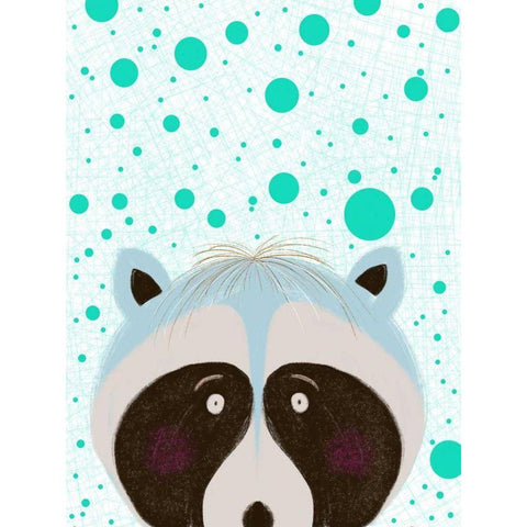 Peeky Boo I Black Modern Wood Framed Art Print with Double Matting by Moore, Regina
