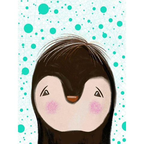 Peeky Boo II Black Modern Wood Framed Art Print by Moore, Regina
