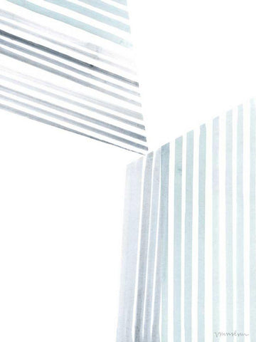 Manifold III White Modern Wood Framed Art Print with Double Matting by Lam, Vanna
