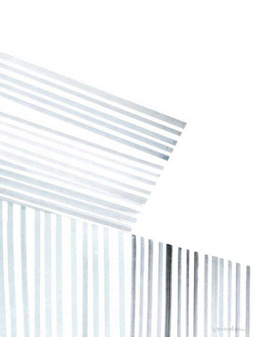 Manifold IV White Modern Wood Framed Art Print with Double Matting by Lam, Vanna