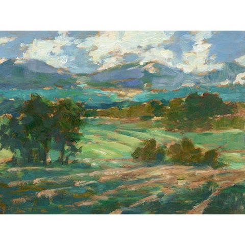 Rolling Farmland I White Modern Wood Framed Art Print by Harper, Ethan