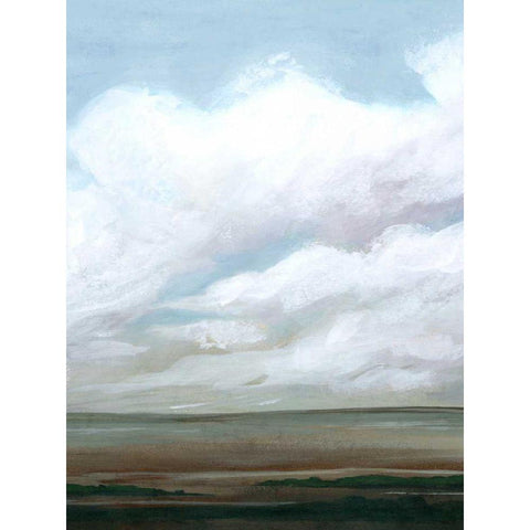 Emerald Plains II White Modern Wood Framed Art Print by Popp, Grace