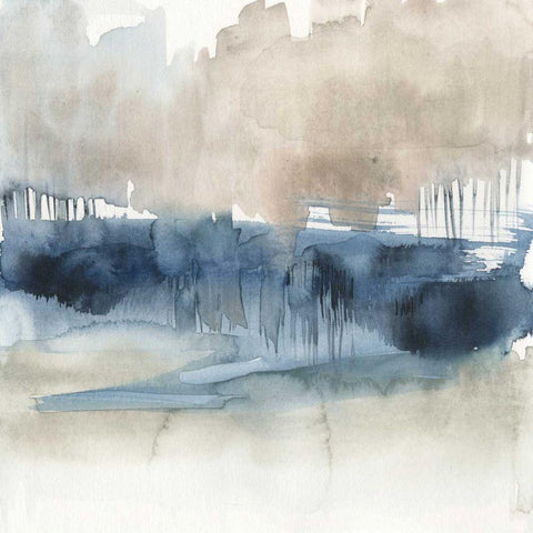 Fog on the Horizon I Black Modern Wood Framed Art Print with Double Matting by Goldberger, Jennifer