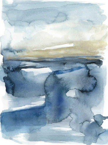 Light in the Clouds I White Modern Wood Framed Art Print with Double Matting by Goldberger, Jennifer