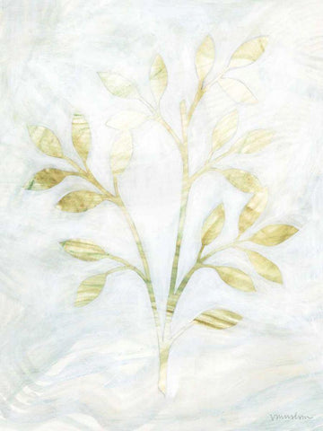 Breezy Fronds II Black Ornate Wood Framed Art Print with Double Matting by Lam, Vanna