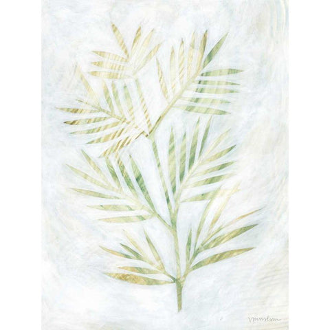 Breezy Fronds III Black Modern Wood Framed Art Print with Double Matting by Lam, Vanna