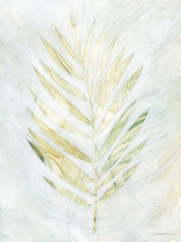 Breezy Fronds IV White Modern Wood Framed Art Print with Double Matting by Lam, Vanna