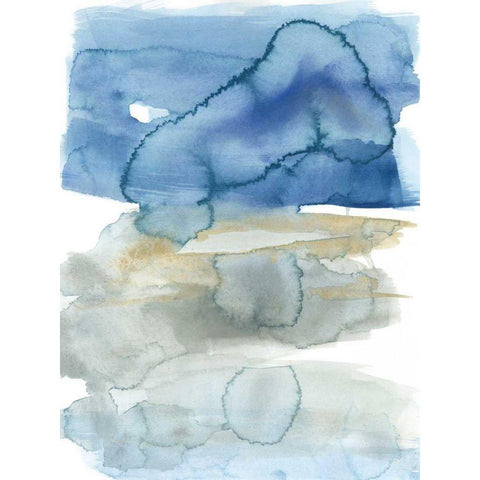 Touch of Gold II White Modern Wood Framed Art Print by Goldberger, Jennifer