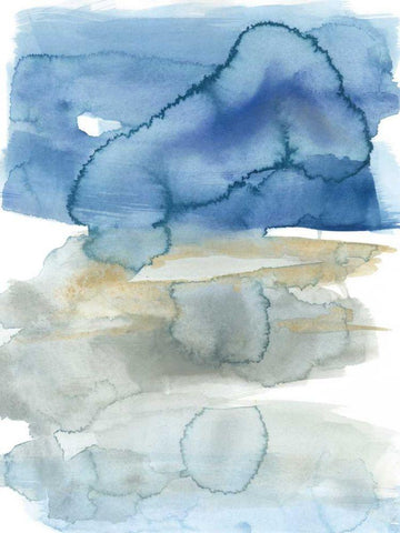 Touch of Gold II Black Ornate Wood Framed Art Print with Double Matting by Goldberger, Jennifer