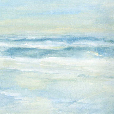 Calming Seas I Black Ornate Wood Framed Art Print with Double Matting by Warren, Annie