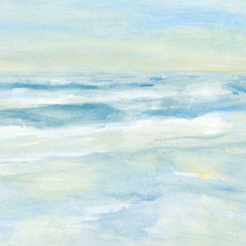 Calming Seas II Black Modern Wood Framed Art Print by Warren, Annie