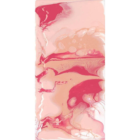 Bubble Flux II Black Modern Wood Framed Art Print with Double Matting by Studio W