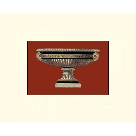 Small Antique Vase I Gold Ornate Wood Framed Art Print with Double Matting by Antonini, Da Carlo