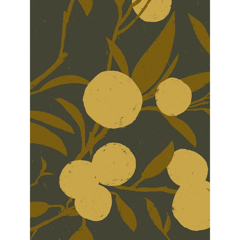 Golden Satsuma II Gold Ornate Wood Framed Art Print with Double Matting by Green, Jacob