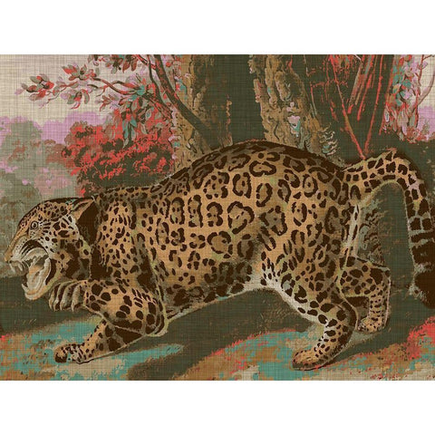 Urban Jungle Cat II White Modern Wood Framed Art Print by Fagalde, Jarman