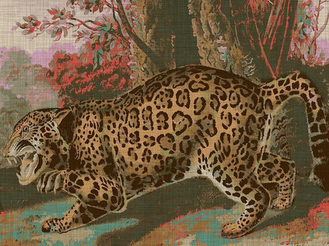 Urban Jungle Cat II Black Ornate Wood Framed Art Print with Double Matting by Fagalde, Jarman